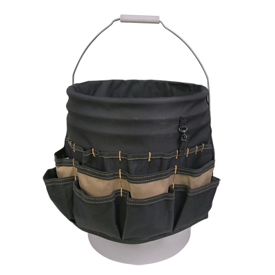 Bucket organizer converts bucket into storage with 34 pockets. Green –  Apollo Tools