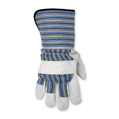 PIP ProtectiveLeather Palm Work Gloves - Large Size - Gunn-cut - White -  Comfortable, Durable, Wear Resistant, Breathable, Flexible, Water Resistant  - For Construction, Metal Handling, Maintenance, Warehouse, Material  Handling - 2 /