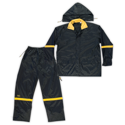 CLC Custom Leathercraft R111M 2-Piece ANSI 3 Polyester Rain Suit with Detachable Hood Medium